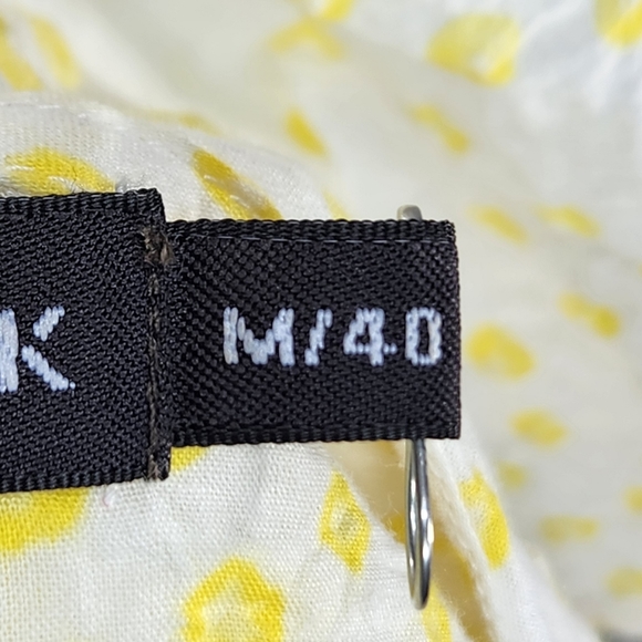 Antik Batik White & Yellow Spaghetti Strap Ruffle Tier Top Size Medium / 40 - Picture 7 of 12